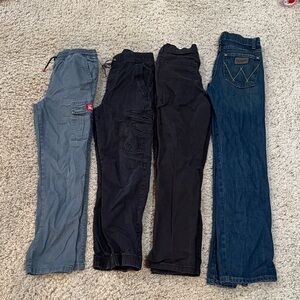 Boys Levi’s, wrangler, and dickies jeans
